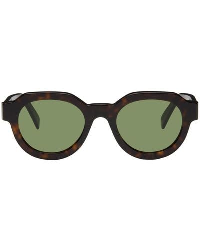 Retrosuperfuture Tortoiseshell Vostro Sunglasses - Green