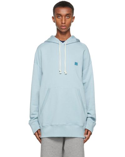 Acne Studios French Terry Hoodie - Blue