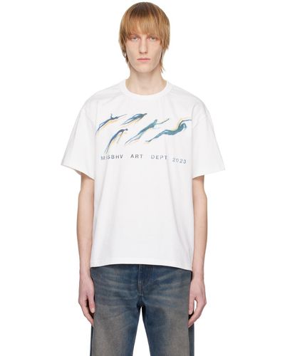 MISBHV T-shirt art department blanc cassé