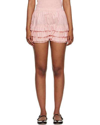Molly Goddard Pink Sienna Shorts