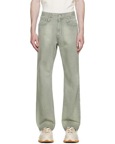 WOOYOUNGMI Green Straight-leg Jeans - Multicolor