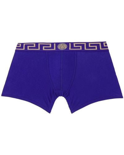 Versace Blue Greca Boxers - Purple