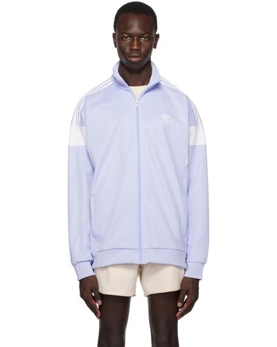 adidas Originals Blue Striped Jacket - Multicolour