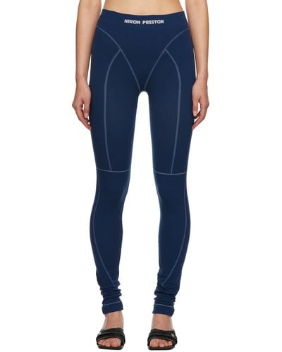 Heron Preston Navy Active leggings - Blue