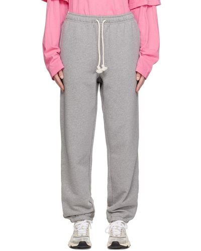 Acne Studios Gray Relaxed-fit Lounge Pants - Red