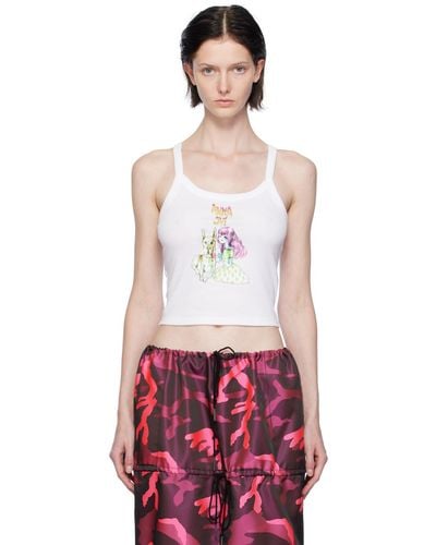 Anna Sui Graphic Tank Top - Red