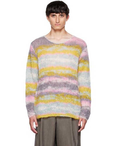 Gauchère Pull e à rayures - Multicolore