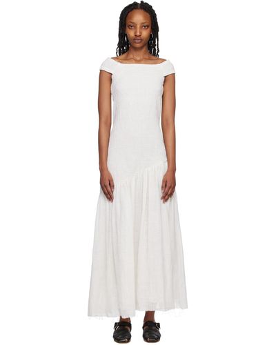 Gabriela Hearst White Veloso Maxi Dress - Black