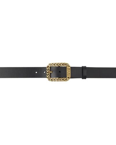 Versace Black Curb Chain Belt