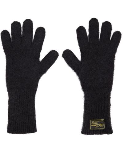 Raf Simons Mohair Gloves - Black