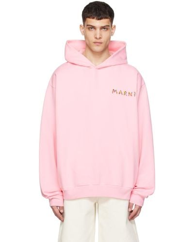 Marni Printed Hoodie - Pink