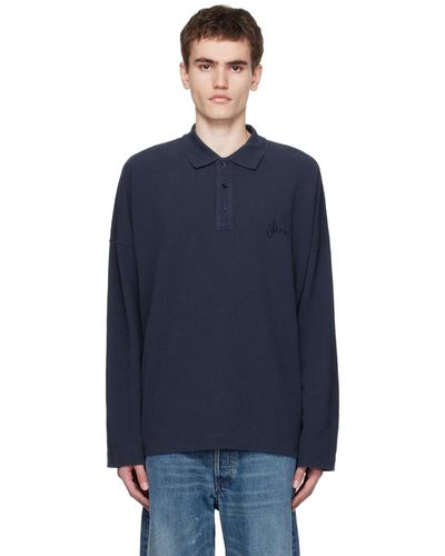 A.P.C. Polo murray bleu marine édition jw anderson