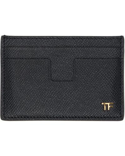 Tom Ford Leather Classic Card Holder - Black
