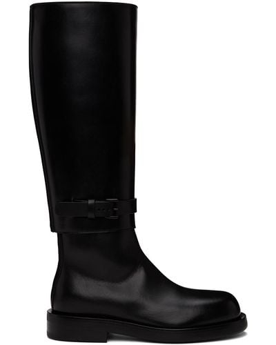 Ann Demeulemeester Ted Riding Boots - Black