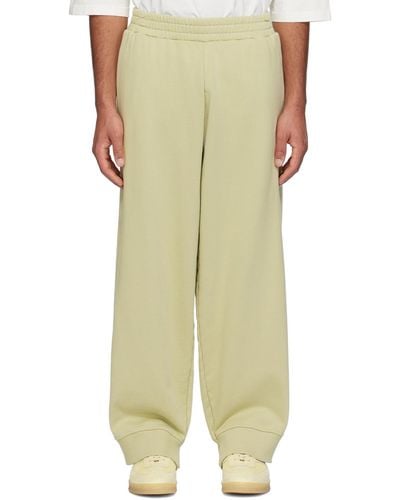 MM6 by Maison Martin Margiela Green Vented Sweatpants - Natural