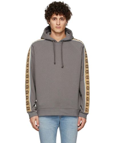 Mens grey gucci hoodie Clearance