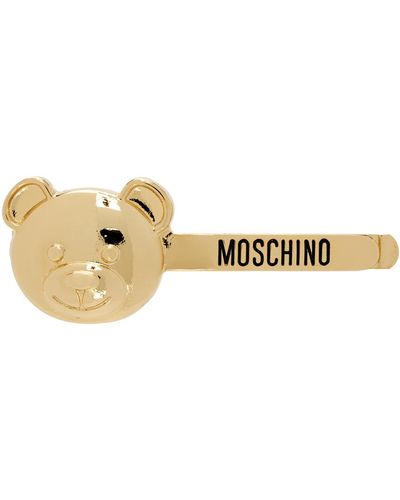 Moschino Teddy Bear Hair Clip - Black