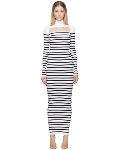 Robes Bleu Et Blanche pour femme Jusqu a 70 Lyst