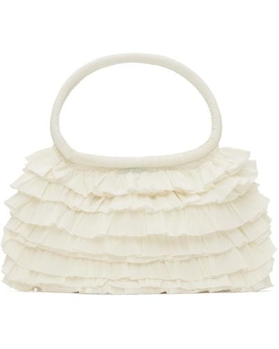 Molly Goddard Ssense Exclusive Off- Frilled Bag - White