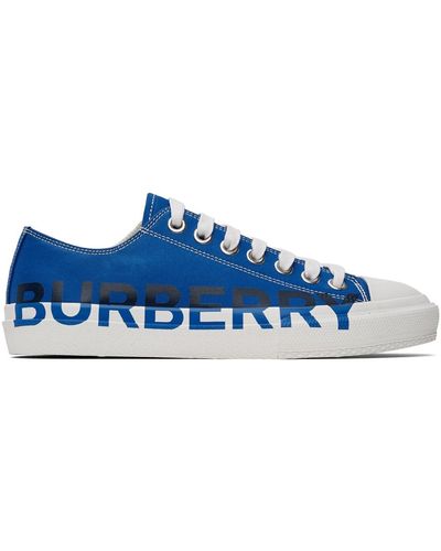 Burberry ブルー ロゴ スニーカー