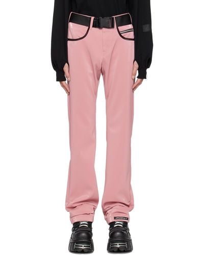 99% Is 'att1%tude' Always Glossy Faux-leather Pants - Pink