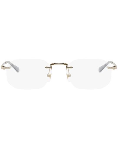 Montblanc Gold Rimless Glasses - Black