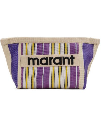 Isabel Marant Purple Powden Pouch - Black