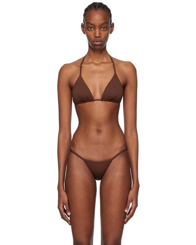 ÉTERNE Éterne haut de bikini thea 90s brun - Noir