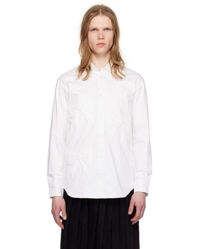 Ashley Williams 3D Bow Shirt - White