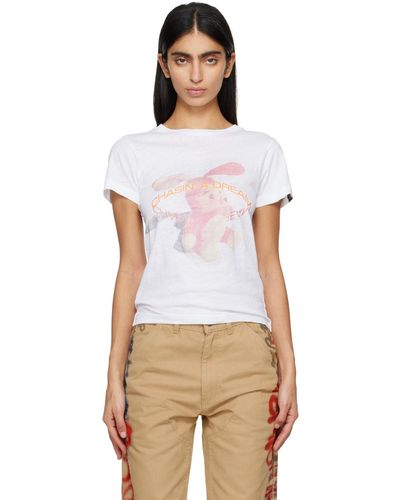 Martine Rose T-shirt rétréci blanc - Multicolore