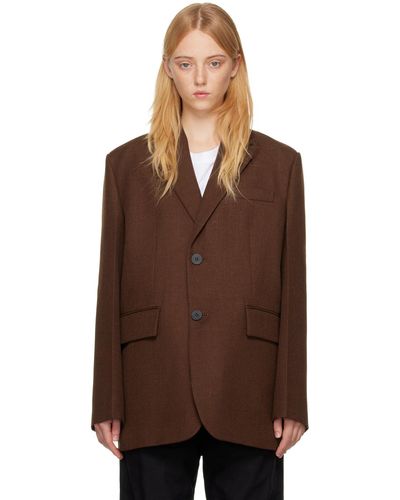 レディース WOOYOUNGMI ブレザー、スポーツコート、スーツジャケット