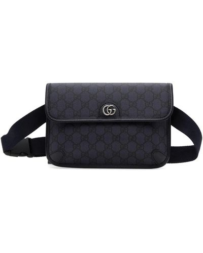 Gucci Navy Small Ophidia gg Belt Bag - Black