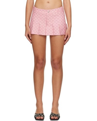 MISBHV Pink School Miniskirt