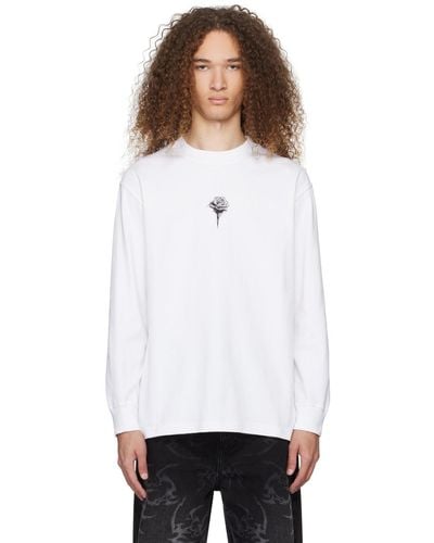 Han Kjobenhavn Rose Long Sleeve T-shirt - White