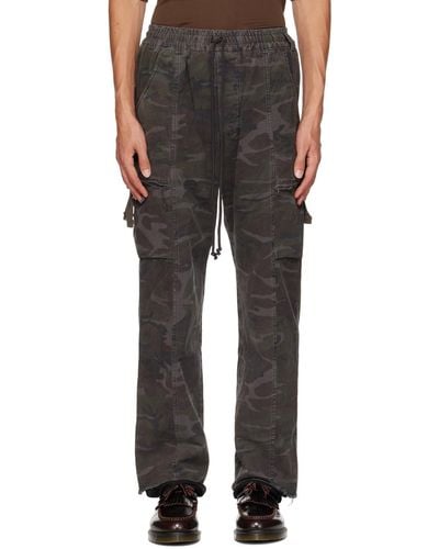 Song For The Mute Drawstring Cargo Trousers - Black