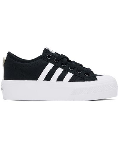 adidas Originals Nizza Platform Trainers - Black