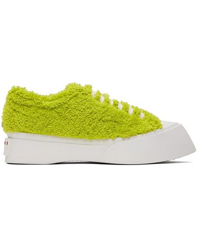 Marni Green Terry Pablo Sneakers - Black