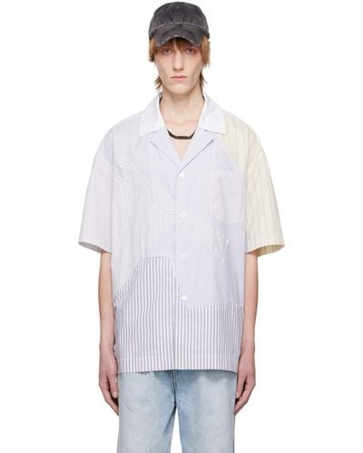 Feng Chen Wang Multi Stripe Shirt - White