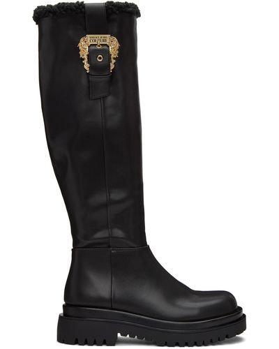 Versace Black Drew Boots