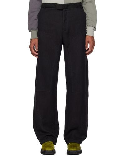 Eckhaus Latta Relaxed-fit Trousers - Black