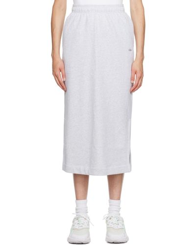 adidas Originals Gray Premium Essentials Midi Skirt - Multicolor