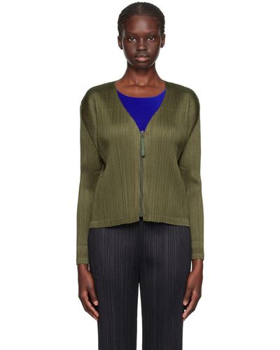 Pleated cardigan deals