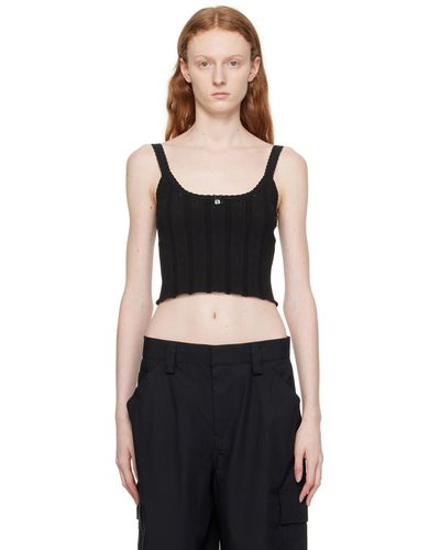 T By Alexander Wang Black Hardware Tank Top