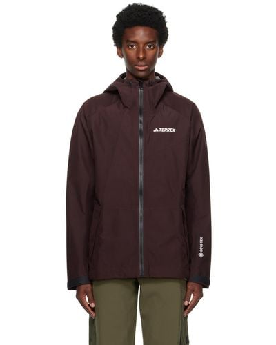 adidas Originals Brown Experior Jacket - Purple