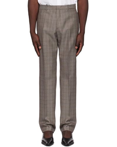 Jil Sander Taupe Creased Trousers - Multicolour