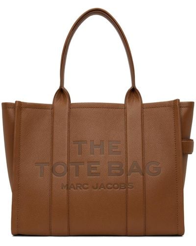 Marc Jacobs 'the Leather Large' Tote - Brown