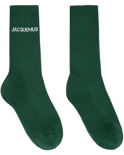 Jacquemus Chaussettes 'les chaussettes ' vertes