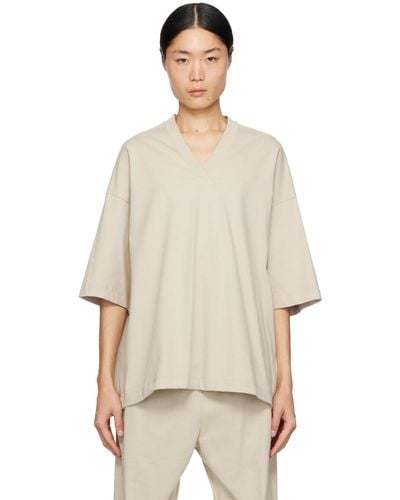 Fear Of God トープ Vネックtシャツ - ナチュラル