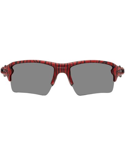 Oakley Red & Black Flak 2.0 Xl Sunglasses