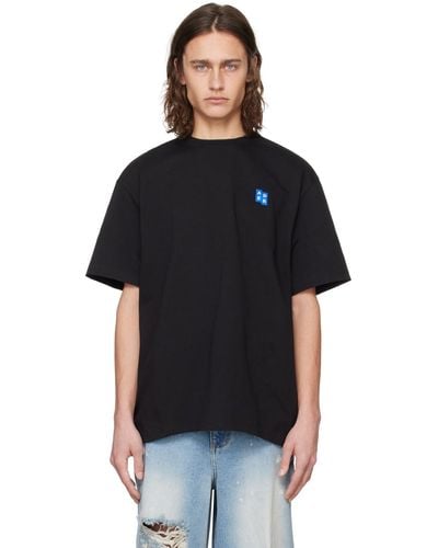 Adererror Significantコレクション ロゴパッチ Tシャツ - ブラック